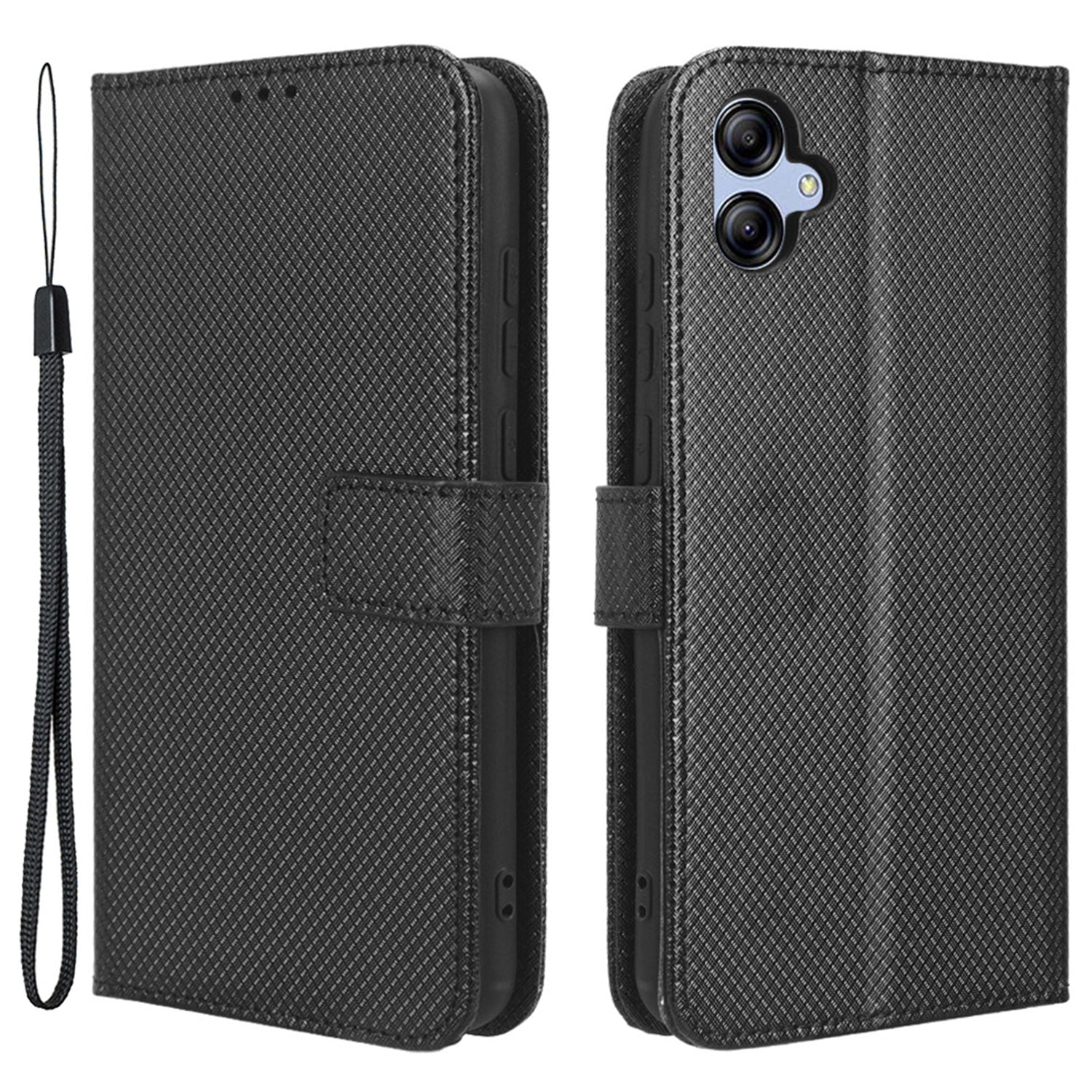 For Samsung Galaxy A04e 4G F04 4G M04 4G Magnetic Clasp Protective Phone Cover Diamond Texture PU Leather Foldable Stand Flip Wallet Phone Case For Samsung Galaxy A04e 4G F04 4G M04 4G Magnetic Clasp Protective Phone Cover Diamond Texture PU Leather Foldable Stand Flip Wallet Phone Case